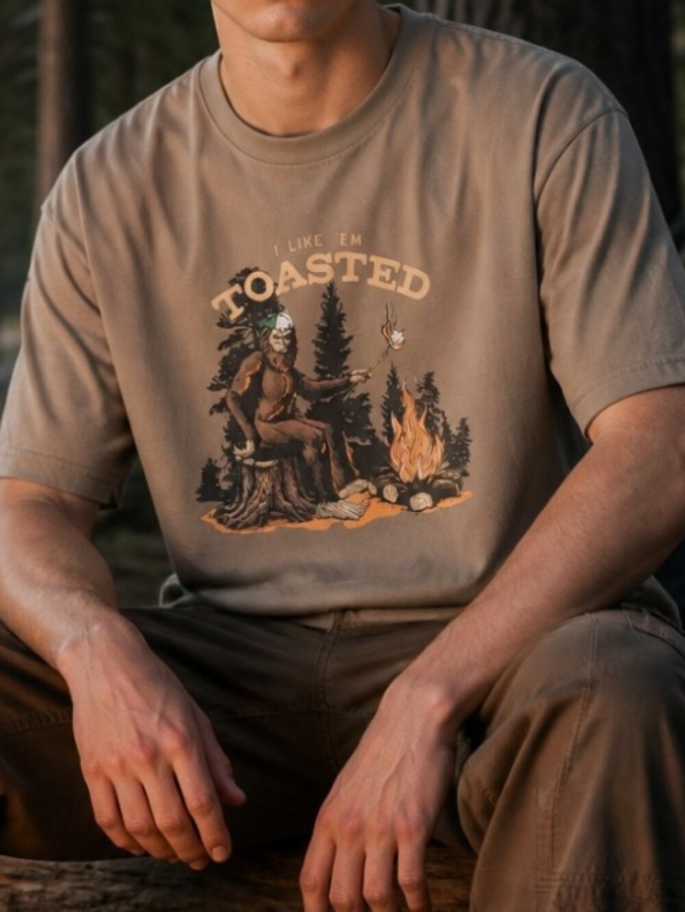 The Northern Outpost Company Bigfoot Shirt Mens Size 3X Brown